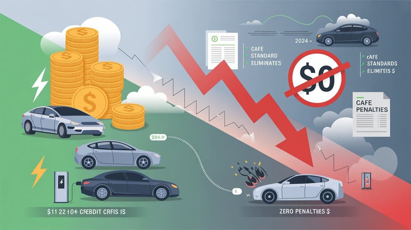 Tesla regulatory credit sales generated $11 billion over a decade but face elimination as new policies remove automaker penalties and compliance incentives