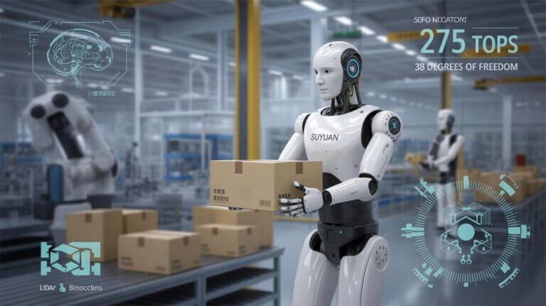 China humanoid robot manufacturing breakthrough: SUYUAN's 275 TOPS processor revolutionizes industries. Explore applications, implications & future trends