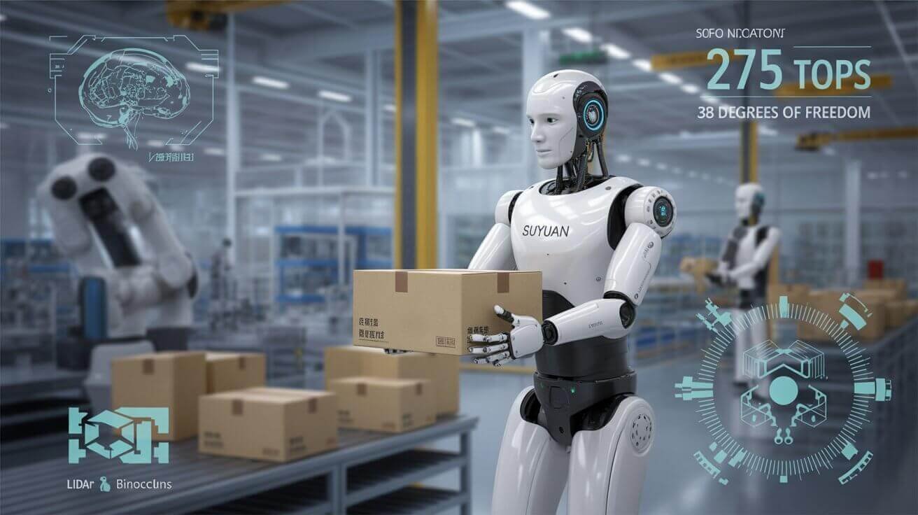 China humanoid robot manufacturing breakthrough: SUYUAN's 275 TOPS processor revolutionizes industries. Explore applications, implications & future trends