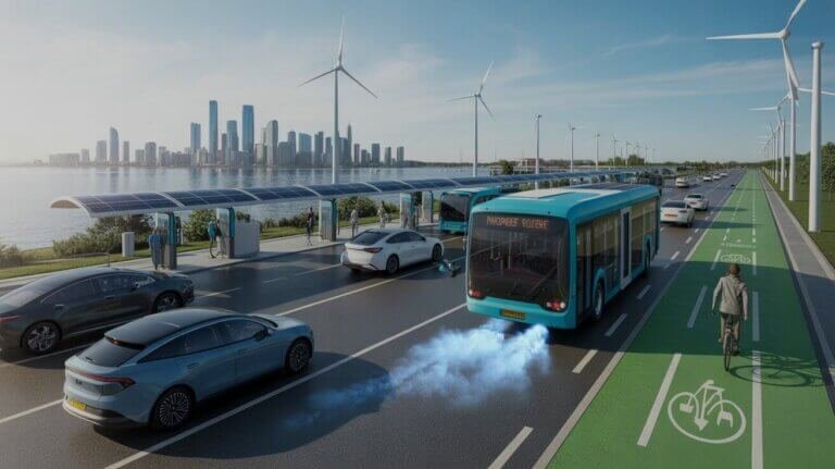 Explore sustainable mobility solutions including electric vehicles, hydrogen fuel cells, and biofuels transforming transportation for a cleaner future.