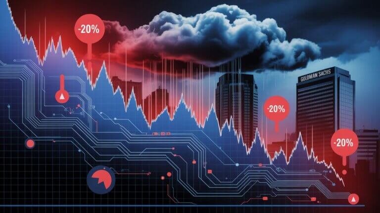AI market correction risks threaten S&P 500 with 20% drop as Goldman Sachs warns of hyperscaler spending slowdown. Learn how to protect your portfolio from the AI bubble burst.